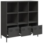 vidaXL Dulap înalt, negru, 101,5x39x103,5 cm, oțel