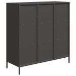 vidaXL Dulap înalt, negru, 101,5x39x103,5 cm, oțel