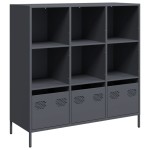 vidaXL Dulap înalt, antracit, 101,5x39x103,5 cm, oțel vidaXL Dulap înalt, antracit, 101,5x39x103,5 cm, oțel
