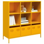 vidaXL Dulap înalt, galben muștar, 101,5x39x103,5 cm, oțel vidaXL Dulap înalt, galben muștar, 101,5x39x103,5 cm, oțel