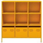 vidaXL Dulap înalt, galben muștar, 101,5x39x103,5 cm, oțel vidaXL Dulap înalt, galben muștar, 101,5x39x103,5 cm, oțel