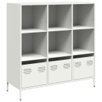 vidaXL Dulap înalt, alb, 101,5x39x103,5 cm, oțel vidaXL Dulap înalt, alb, 101,5x39x103,5 cm, oțel
