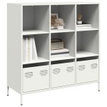 vidaXL Dulap înalt, alb, 101,5x39x103,5 cm, oțel vidaXL Dulap înalt, alb, 101,5x39x103,5 cm, oțel