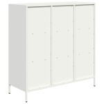 vidaXL Dulap înalt, alb, 101,5x39x103,5 cm, oțel vidaXL Dulap înalt, alb, 101,5x39x103,5 cm, oțel