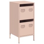 vidaXL Dulap, roz, 35x39x73,5 cm, oțel laminat la rece