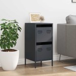 vidaXL Dulap, antracit, 35x39x73,5 cm, oțel laminat la rece