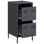 vidaXL Dulap, antracit, 35x39x73,5 cm, oțel laminat la rece