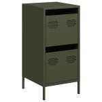 vidaXL Dulap, verde măsliniu, 35x39x73,5 cm, oțel laminat la rece vidaXL Dulap, verde măsliniu, 35x39x73,5 cm, oțel laminat la rece