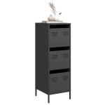 vidaXL Dulap înalt, negru, 39x35x103,5 cm, oțel vidaXL Dulap înalt, negru, 39x35x103,5 cm, oțel
