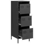 vidaXL Dulap înalt, negru, 39x35x103,5 cm, oțel vidaXL Dulap înalt, negru, 39x35x103,5 cm, oțel