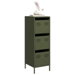 vidaXL Dulap înalt verde măslină 39x35x103,5 cm oțel vidaXL Dulap înalt verde măslină 39x35x103,5 cm oțel