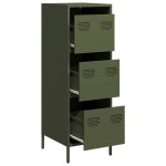 vidaXL Dulap înalt verde măslină 39x35x103,5 cm oțel vidaXL Dulap înalt verde măslină 39x35x103,5 cm oțel