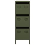vidaXL Dulap înalt verde măslină 39x35x103,5 cm oțel vidaXL Dulap înalt verde măslină 39x35x103,5 cm oțel