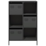 vidaXL Dulap înalt, negru, 68x39x103,5 cm, oțel