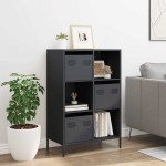 vidaXL Dulap înalt, antracit, 68x39x103,5 cm, oțel vidaXL Dulap înalt, antracit, 68x39x103,5 cm, oțel