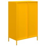 vidaXL Dulap înalt, galben muștar, 68x39x103,5 cm, oțel vidaXL Dulap înalt, galben muștar, 68x39x103,5 cm, oțel