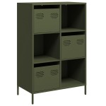 vidaXL Dulap înalt, verde măsliniu, 68x39x103,5 cm, oțel vidaXL Dulap înalt, verde măsliniu, 68x39x103,5 cm, oțel