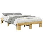 vidaXL Cadru de pat fără saltea 120x200 cm din lemn masiv de stejar vidaXL Cadru de pat fără saltea 120x200 cm din lemn masiv de stejar