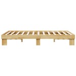 vidaXL Cadru de pat fără saltea 120x200 cm din lemn masiv de stejar vidaXL Cadru de pat fără saltea 120x200 cm din lemn masiv de stejar