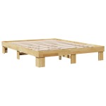 vidaXL Cadru de pat fără saltea 140x200 cm din lemn masiv de stejar vidaXL Cadru de pat fără saltea 140x200 cm din lemn masiv de stejar