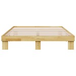 vidaXL Cadru de pat fără saltea 140x200 cm din lemn masiv de stejar vidaXL Cadru de pat fără saltea 140x200 cm din lemn masiv de stejar