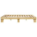 vidaXL Cadru de pat fără saltea 160x200 cm din lemn masiv de stejar vidaXL Cadru de pat fără saltea 160x200 cm din lemn masiv de stejar