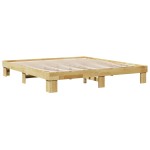 vidaXL Cadru de pat fără saltea 180x200 cm din lemn masiv de stejar vidaXL Cadru de pat fără saltea 180x200 cm din lemn masiv de stejar