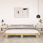 vidaXL Cadru de pat fără saltea 180x200 cm din lemn masiv de stejar vidaXL Cadru de pat fără saltea 180x200 cm din lemn masiv de stejar