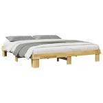 vidaXL Cadru de pat fără saltea 180x200 cm din lemn masiv de stejar vidaXL Cadru de pat fără saltea 180x200 cm din lemn masiv de stejar