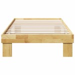 vidaXL Cadru de pat fără saltea 75x190 cm din lemn masiv de stejar vidaXL Cadru de pat fără saltea 75x190 cm din lemn masiv de stejar