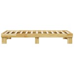 vidaXL Cadru de pat fără saltea 75x190 cm din lemn masiv de stejar vidaXL Cadru de pat fără saltea 75x190 cm din lemn masiv de stejar