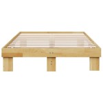 vidaXL Cadru de pat fără saltea 120x190 cm din lemn masiv de stejar vidaXL Cadru de pat fără saltea 120x190 cm din lemn masiv de stejar