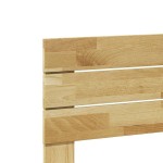 vidaXL Tăblie de pat 75 cm din lemn masiv de stejar