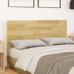 vidaXL Tăblie de pat 120 cm lemn masiv de stejar