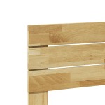 vidaXL Tăblie de pat 120 cm lemn masiv de stejar