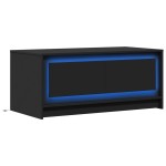 vidaXL Măsuță de cafea cu lumini LED, negru, lemn prelucrat vidaXL Măsuță de cafea cu lumini LED, negru, lemn prelucrat