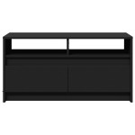 vidaXL Măsuță de cafea cu lumini LED, negru, lemn prelucrat vidaXL Măsuță de cafea cu lumini LED, negru, lemn prelucrat