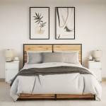 vidaXL Noptiere cu lumini LED, 2 buc., alb, lemn prelucrat