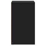 vidaXL Noptieră cu lumini LED, negru, lemn prelucrat vidaXL Noptieră cu lumini LED, negru, lemn prelucrat