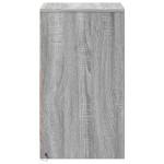 vidaXL Noptiere cu lumini LED, 2 buc., sonoma gri, lemn prelucrat