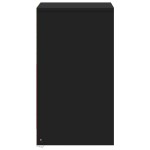vidaXL Noptieră cu lumini LED, negru, lemn prelucrat vidaXL Noptieră cu lumini LED, negru, lemn prelucrat