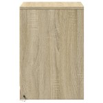 vidaXL Noptiere cu lumini LED, 2 buc., stejar sonoma, lemn prelucrat