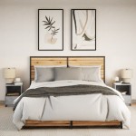 vidaXL Noptiere cu lumini LED, 2 buc., gri beton, lemn prelucrat