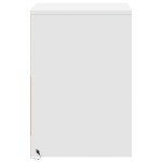 vidaXL Noptieră cu lumini LED, alb, lemn prelucrat vidaXL Noptieră cu lumini LED, alb, lemn prelucrat