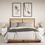 vidaXL Noptiere cu lumini LED, 2 buc., alb, lemn prelucrat