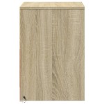 vidaXL Noptieră cu lumini LED, stejar sonoma, lemn prelucrat vidaXL Noptieră cu lumini LED, stejar sonoma, lemn prelucrat
