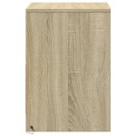 vidaXL Noptiere cu lumini LED, 2 buc., stejar sonoma, lemn prelucrat