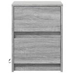 vidaXL Noptiere cu lumini LED, 2 buc., sonoma gri, lemn prelucrat vidaXL Noptiere cu lumini LED, 2 buc., sonoma gri, lemn prelucrat
