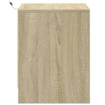 vidaXL Noptieră cu lumini LED, stejar sonoma, lemn prelucrat vidaXL Noptieră cu lumini LED, stejar sonoma, lemn prelucrat