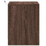 vidaXL Noptiere cu lumini LED, 2 buc., stejar maro, lemn prelucrat vidaXL Noptiere cu lumini LED, 2 buc., stejar maro, lemn prelucrat